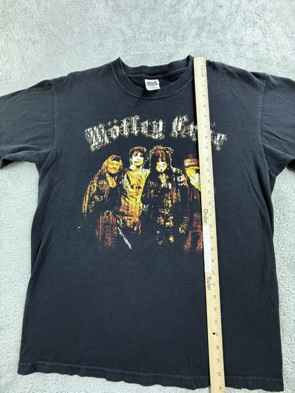 Vintage Motley Crue Shirt Mens Large Black Route Of All Evil Tour Rock Tee 2006